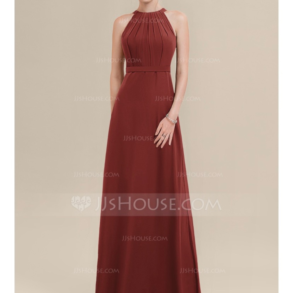 Rust colored formal /bridesmaids dress